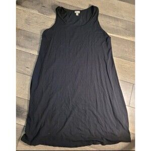 J Jill Womens Dress Medium Black Shift Everyday Vacation No Sleeve Stretch